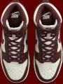 Кросівки жіночі Nike DUNK HIGH біло-бордові DD1869-601