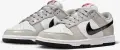 Кроссовки женские Nike DUNK LOW ESSENTIAL серо-бело-черные DQ7576-001