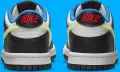 Кроссовки подростковые Nike DUNK LOW (GS) бело-черно-лимонные DQ0977-100