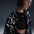 Куртка жіноча Nike SPORTSWEAR LOOSE HIGH-PILE чорно-біла FV8025-010