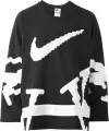Лонгслів Nike CLUB HOCKEY чорно-білий HV1137-010