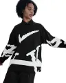Лонгслів Nike CLUB HOCKEY чорно-білий HV1137-010