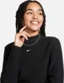 Свитшот женский Nike SPORTSWEAR PHOENIX PLUSH SLIM CROPPED COSY FLEECE черный FN3619-010