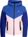 Толстовка Nike SPORTSWEAR TECH FLEECE WINDRUNNER сине-светло-розово-темно-синяя FZ4709-480