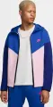 Толстовка Nike SPORTSWEAR TECH FLEECE WINDRUNNER сине-светло-розово-темно-синяя FZ4709-480