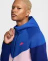 Толстовка Nike SPORTSWEAR TECH FLEECE WINDRUNNER сине-светло-розово-темно-синяя FZ4709-480
