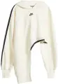 Худі жіноче Nike SPORTSWEAR TECH FLEECE OVERSIZE ASYMMETRIC кремово-чорне FN7123-110