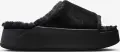 Шлепанцы женские Nike CALM ELEVATION FUR черные HV8560-001