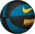 Баскетбольний м'яч Nike KNOCKOUT DEFLATED чорно-темно-бірюзово-жовтий Розмір 7 N.101.4264.034.07
