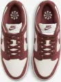 Кроссовки женские Nike DUNK LOW SUEDE бордово-белые HJ7673-001