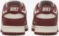 Кроссовки женские Nike DUNK LOW SUEDE бордово-белые HJ7673-001