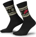 Носки Nike EVERYDAY ESSENTIALS FAIR ISLE CREW черно-бежево-красные FZ3071-010