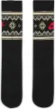 Носки Nike EVERYDAY ESSENTIALS FAIR ISLE CREW черно-бежево-красные FZ3071-010