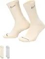 Шкарпетки Nike EVERYDAY PLUS CUSHIONED CREW бежеві, світло-сірі (2 пари) DZ1551-903