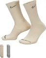 Шкарпетки Nike EVERYDAY PLUS CUSHIONED CREW коричневі, сірі (2 пари) DZ1551-901
