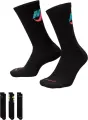 Шкарпетки Nike EVERYDAY PLUS CUSHIONED CREW чорні (3 пари) DH3822-910