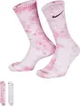 Шкарпетки Nike EVERYDAY PLUS CUSHIONED TIE-DYE CREW рожеві, світло-рожеві (2 пари) DM3407-913