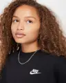 Свитшот подростковый Nike SPORTSWEAR CLUB FLEECE BOXY CREW-NECK черный FZ9244-010