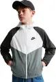 Ветровка подростковая Nike SPORTSWEAR WINDRUNNER бело-серо-черная IF2821-100