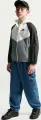 Вітровка підліткова Nike SPORTSWEAR WINDRUNNER біло-сіро-чорна IF2821-100