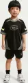 Комплект літній дитячий Nike DRI-FIT SWOOSH LOVE чорно-сіро-лаймовий 86N944-023