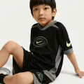Комплект літній дитячий Nike DRI-FIT SWOOSH LOVE чорно-сіро-лаймовий 86N944-023