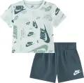 Комплект літній дитячий Nike SPORTSWEAR ALLOVER PRINT м'ятно-темно-зелений 86N043-G3S