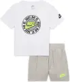 Комплект літній дитячий Nike SPORTSWEAR FRENCH TERRY біло-сірий 86N903-C87