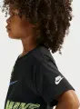 Комплект літній дитячий Nike SPORTSWEAR IN THE ZONE RELAXED JERSEY чорно-лаймово-блакитний 86N737-023