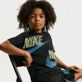 Комплект літній дитячий Nike SPORTSWEAR IN THE ZONE RELAXED JERSEY чорно-лаймово-блакитний 86N737-023