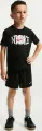 Комплект футбольной формы детский Nike SOCCER черно-белый 86N951-023