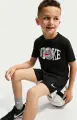Комплект футбольной формы детский Nike SOCCER черно-белый 86N951-023