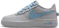 Кроссовки подростковые Nike AIR FORCE 1 LOW (GS) серо-голубые IR0270-004