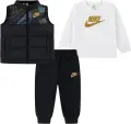 Спортивний комплект дитячий Nike SPORTSWEAR чорно-біло-золотий 86N506-F66