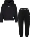Спортивный костюм подростковый Nike PRO DRI-FIT FLEECE черный IF1723-010__IF1725-010