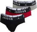 Труси (брифи) Nike JORDAN FLIGHT червоні, чорні, сірі (3 штуки) JM0743-H24