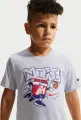 Футболка дитяча Nike CHALKY BOXY BBALL світло-сіра 86N843-BAD