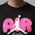Футболка подростковая Nike JORDAN AIR BUBBLE черно-розовая 45F859-023
