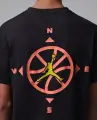 Футболка підліткова Nike JORDAN COMPASS JUMPMAN чорно-оранжево-жовта 95F542-023