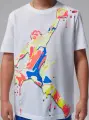 Футболка підліткова Nike JORDAN SUPER SPLASH PAINT SPILL JUMPMAN біла 95F896-001