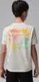 Футболка подростковая Nike JORDAN WORLD TOUR бежевая 95F751-W5T