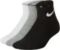Носки детские Nike CUSHIONED ANKLE белые, серые, черные (3 пары) UN0026-W2F
