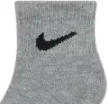 Носки детские Nike CUSHIONED ANKLE белые, серые, черные (3 пары) UN0026-W2F