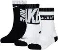 Шкарпетки дитячі Nike DRI-FIT CUSHIONED CREW біло-чорні (3 пари) BN0679-023