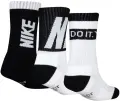Шкарпетки дитячі Nike DRI-FIT CUSHIONED CREW біло-чорні (3 пари) BN0679-023