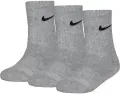 Носки детские Nike DRI-FIT PERFORMANCE BASIC CREW серые (3 пары) UN0013-042