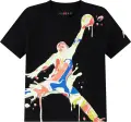 Футболка підліткова Nike JORDAN SUPER SPLASH PAINT SPILL JUMPMAN чорна 95F896-023