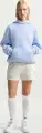 Худі жіноче Nike STUDIO FLEECE MEDIUM WEIGHT OVERSIZED блакитне IU3725-407