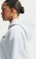 Худи женское Nike STUDIO FLEECE MEDIUM WEIGHT OVERSIZED светло-серое IU3725-051