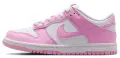 Кроссовки детские Nike JR DUNK LOW бело-розовые IU7766-125